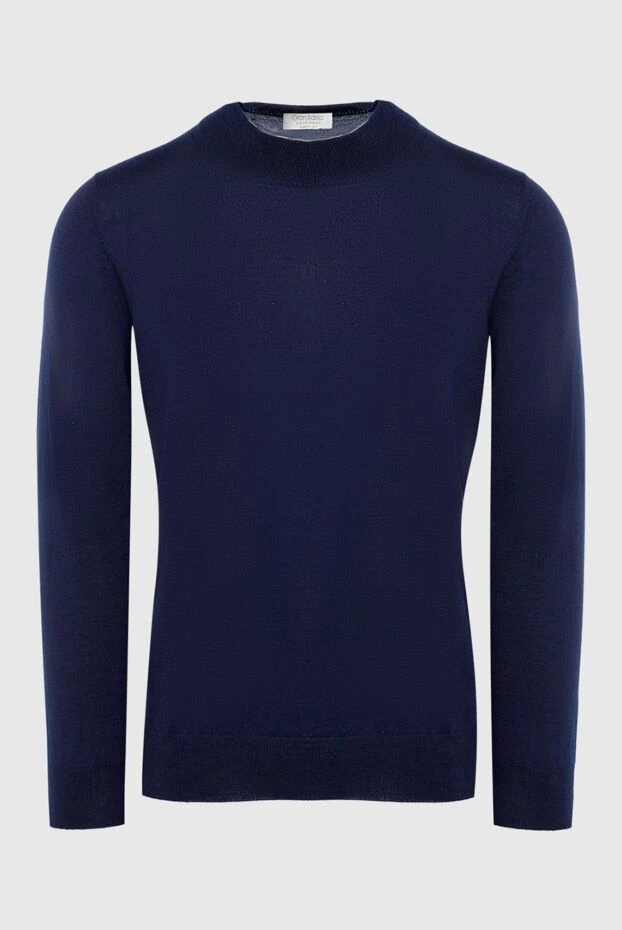 Gran Sasso man cashmere jumper blue for men купить с ценами и фото 165711 - photo 1