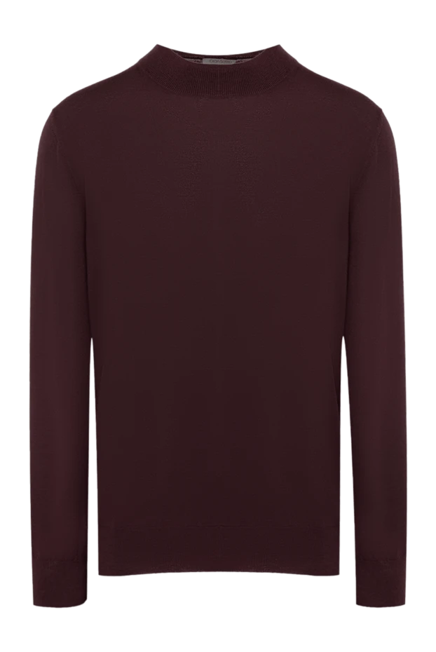 Gran Sasso man cashmere jumper burgundy for men купить с ценами и фото 165724 - photo 1