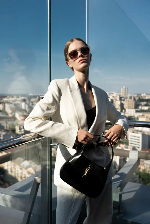 Солнцезащитные очки прозрачные женские с коричневыми линзами - фото 2