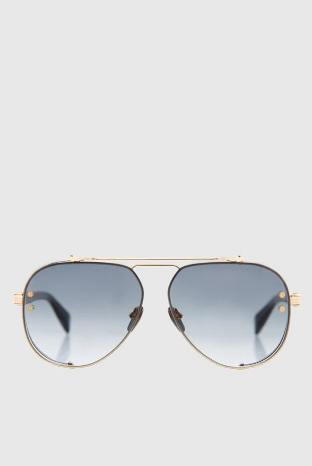 Balmain man sunglasses made of metal and plastic, yellow, for men купить с ценами и фото 165800 - photo 1