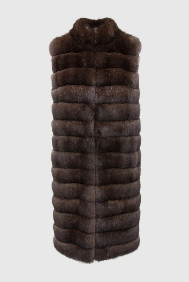 Fabio Gavazzi woman women's brown sable fur vest купить с ценами и фото 165819 - photo 1