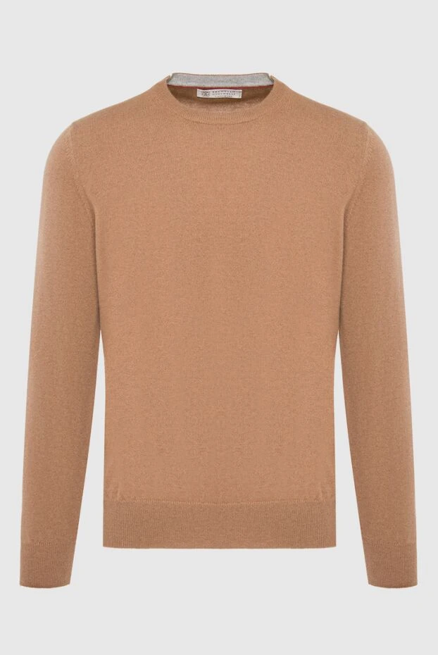 Brunello Cucinelli man cashmere jumper brown for men купить с ценами и фото 165930 - photo 1