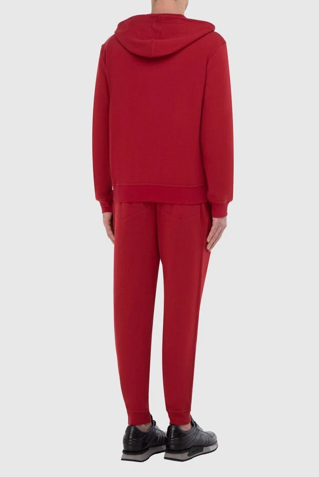 Brunello Cucinelli костюм спортивный мужской из хлопка и полиамида красный 165936 - фото 3