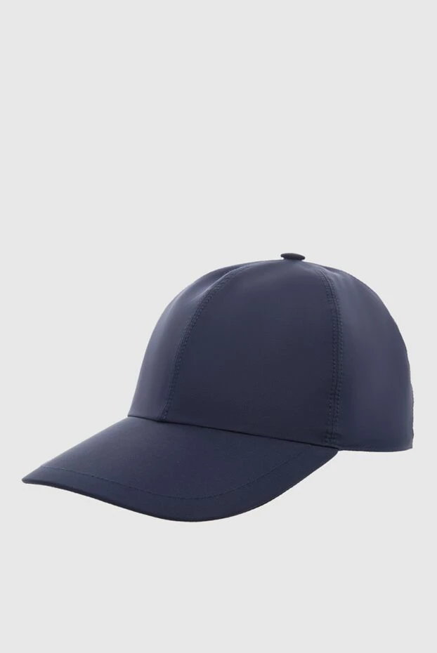 Enrico Mandelli man blue silk cap for men 165960 - photo 3