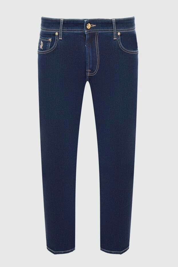 Stefano Ricci джинсы из хлопка и эластана синие мужские 166033 - фото 1