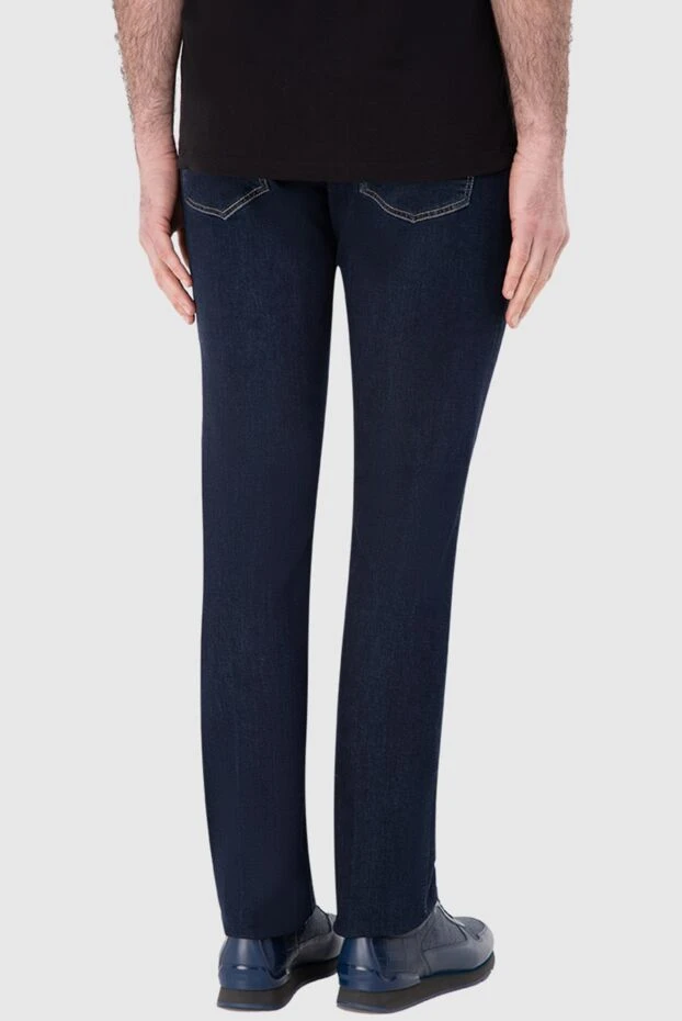 Stefano Ricci джинсы из хлопка и эластана синие мужские 166033 - фото 3