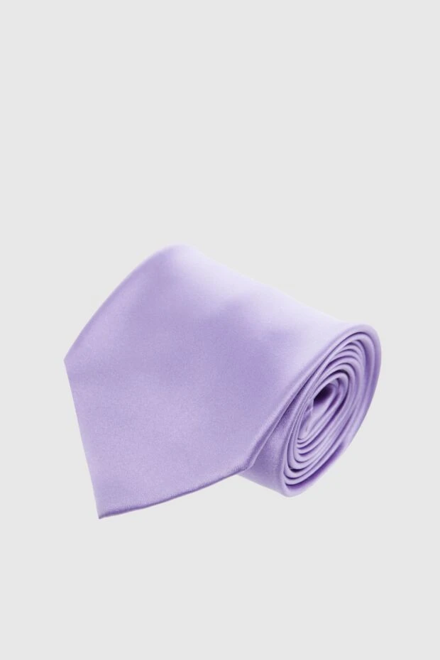 Stefano Ricci галстук из шелка фиолетовый мужской 166037 - фото 1