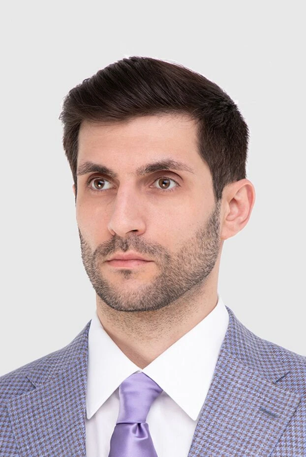 Stefano Ricci галстук из шелка фиолетовый мужской 166037 - фото 2