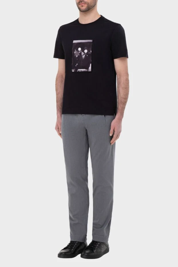 Limitato футболка тёмно-синяя с арт-принтом в стиле винтажной хроники
166074 - фото 2