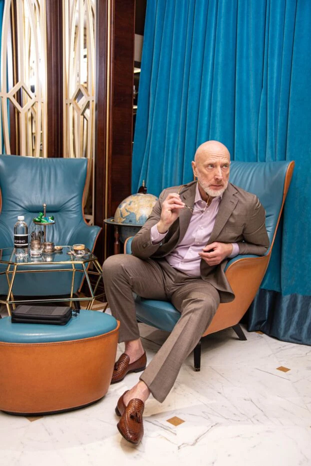 Cesare di Napoli ашық қоңыр крокодил терісінен жасалған белдік ерлерге арналған 166080 - фото 2