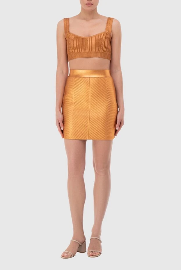 Herve Leger woman brown skirt for women купить с ценами и фото 166170 - photo 2