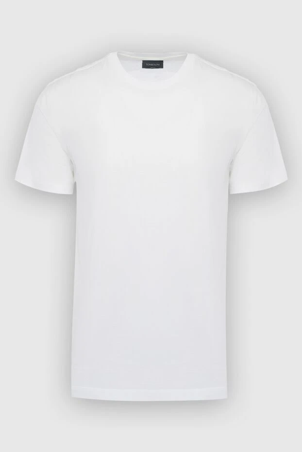 Tombolini man white cotton t-shirt for men купить с ценами и фото 166184 - photo 1