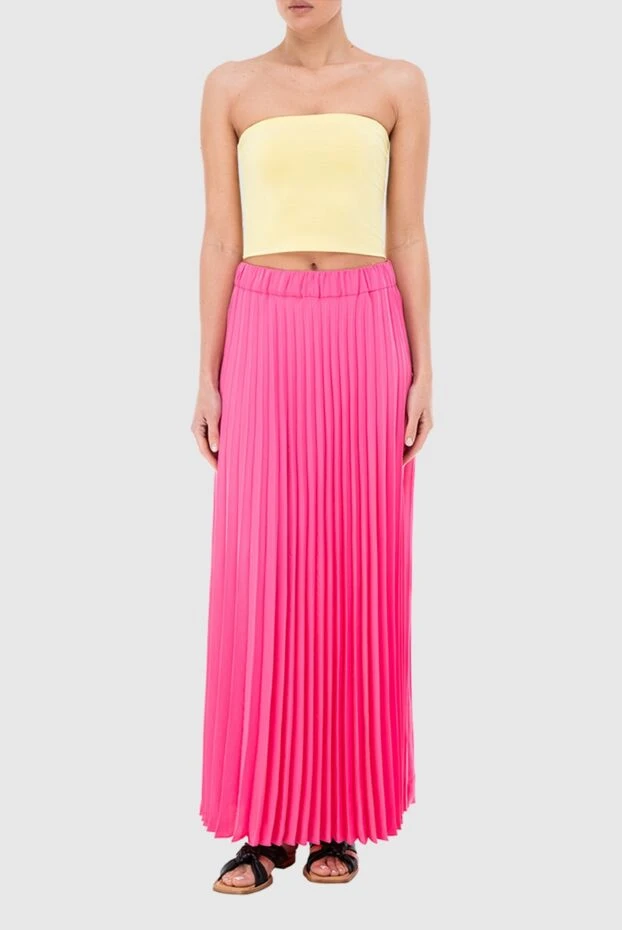 P.A.R.O.S.H. woman pink polyester skirt for women купить с ценами и фото 166234 - photo 2