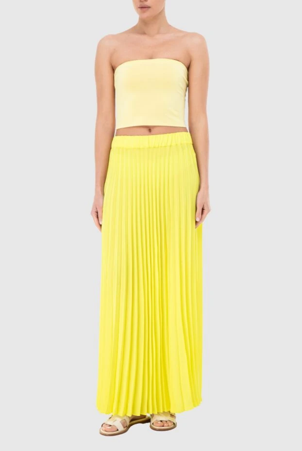 P.A.R.O.S.H. woman yellow polyester skirt for women купить с ценами и фото 166235 - photo 2