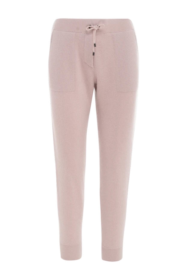 Brunello Cucinelli woman pink cashmere trousers for women купить с ценами и фото 166290 - photo 1