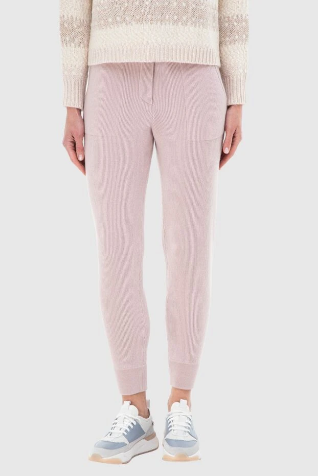 Brunello Cucinelli cashmere pants pink for women 166290 - photo 3