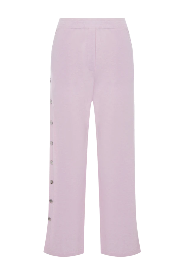 Max&Moi woman pink wool and cashmere trousers for women купить с ценами и фото 166308 - photo 1