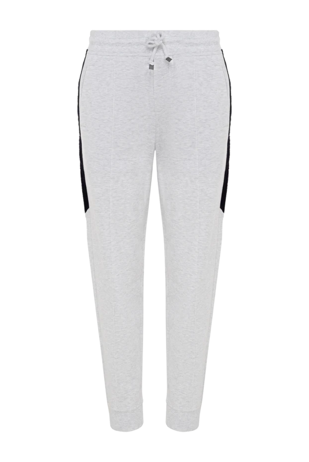 Әйелдерге арналған сұр мақта және полиамидті шалбар - фото 1