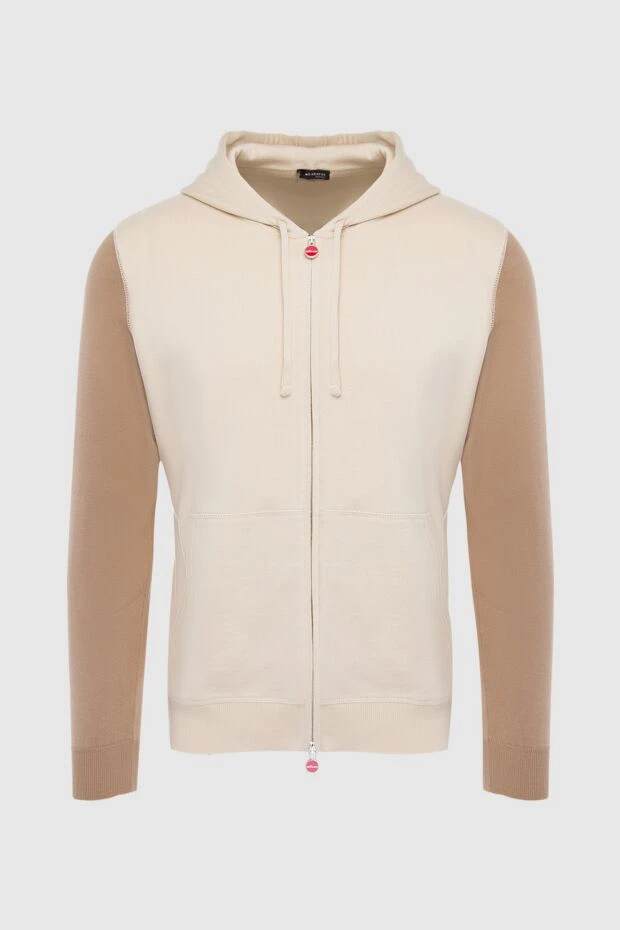 Kiton man beige cotton sports jacket for men 166373 - photo 1