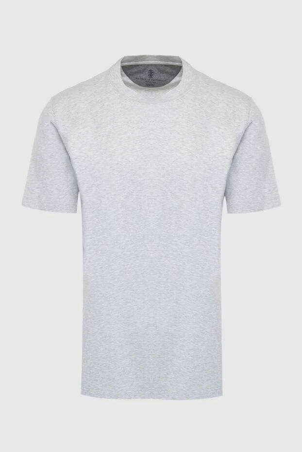 Светло-серая футболка из эластичного хлопкового джерси
- фото 1
