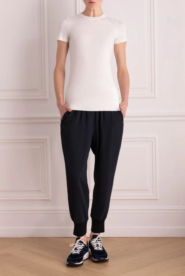 Brunello Cucinelli белая футболка из эластичного хлопка с круглым вырезом 166412 - фото 2