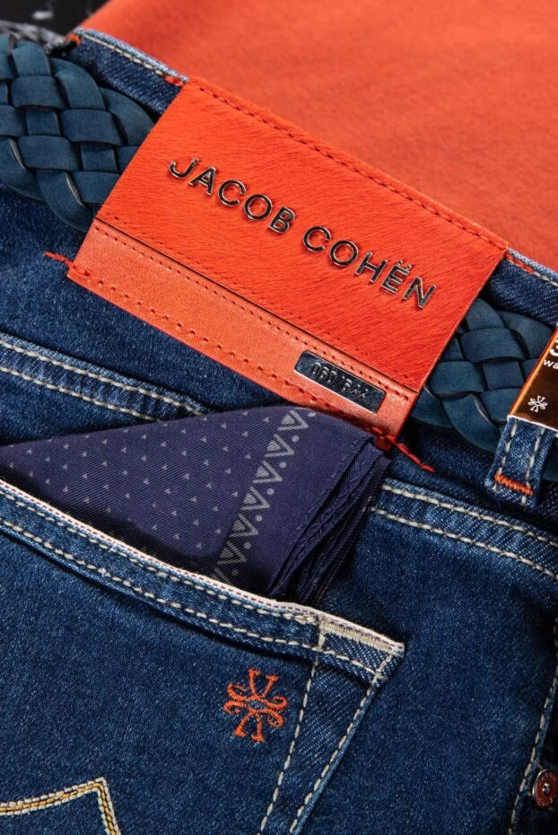 Jacob Cohen джинсы из хлопка и вискозы синие мужские 166424 - фото 2