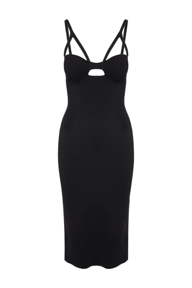 Платье Frida из матового джерси черное - фото 1