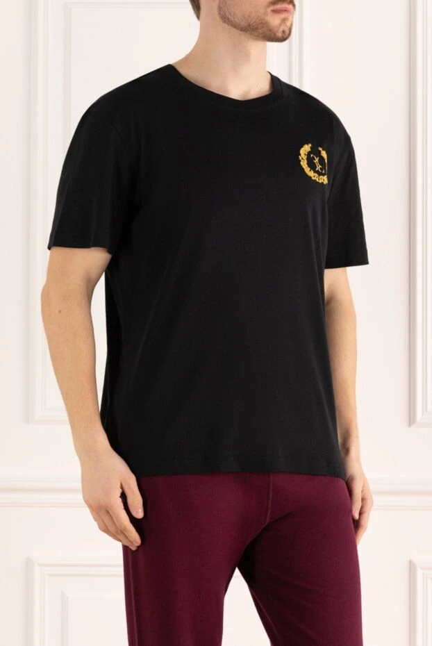 Billionaire мужская черная футболка чёрная с золотой эмблемой на груди
 166463 - фото 3