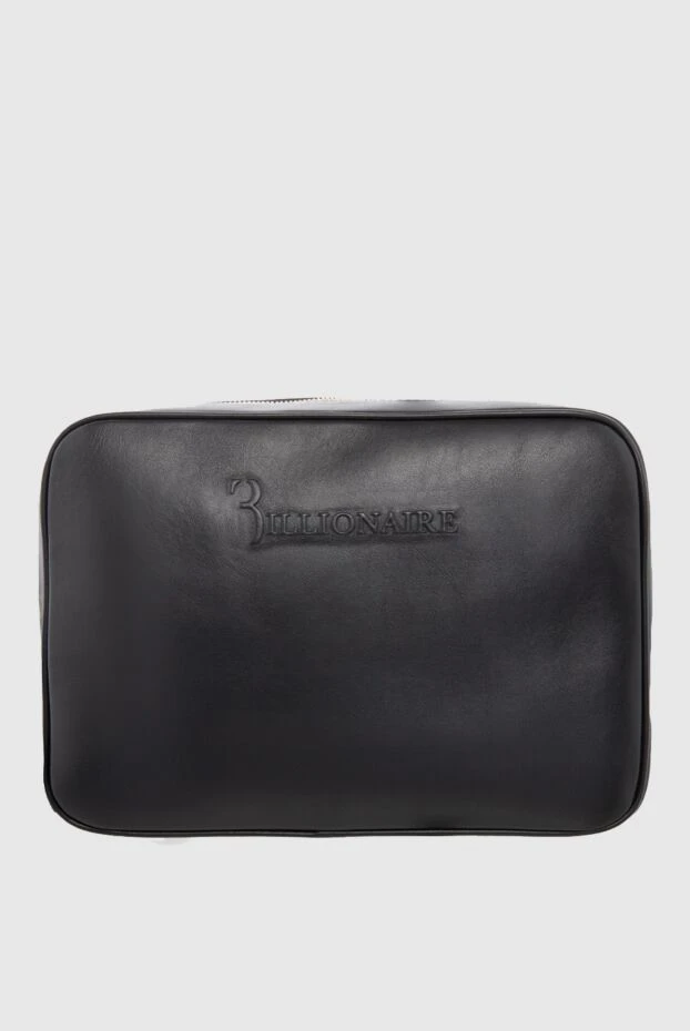 Billionaire man black men's clutch bag made of genuine leather купить с ценами и фото 166479 - photo 1