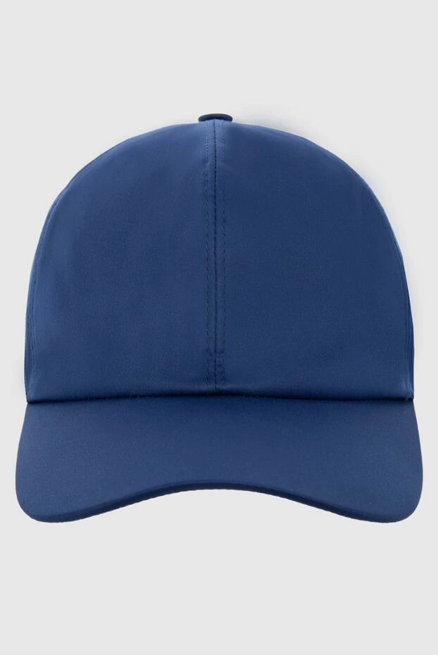 Cesare di Napoli man blue cotton cap for men купить с ценами и фото 166491 - photo 1