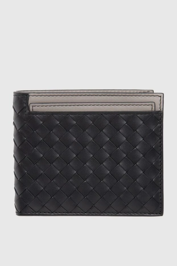 Bottega Veneta man black leather wallet for men купить с ценами и фото 166500 - photo 1