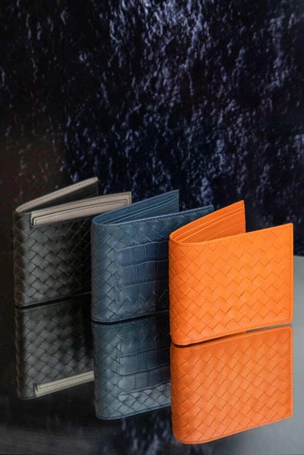 Ерлерге арналған қызғылт сары былғары әмиян - фото 2