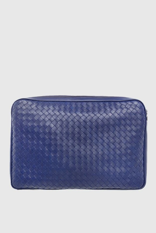 Bottega Veneta man blue genuine leather folder for men купить с ценами и фото 166523 - photo 1