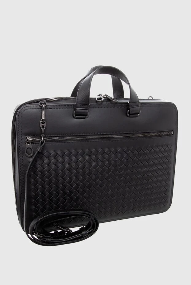 Bottega Veneta man black leather briefcase for men 166535 - photo 3