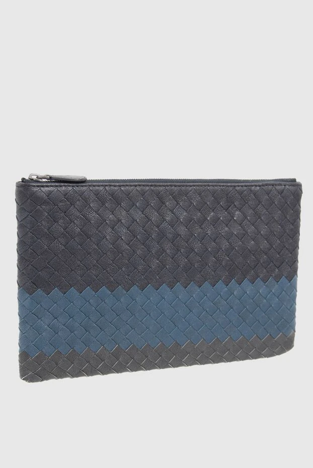 Bottega Veneta man men's clutch bag made of genuine leather blue купить с ценами и фото 166537 - photo 2