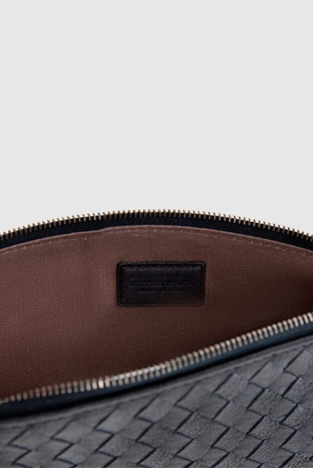 Bottega Veneta клатч мужской кожаный intrecciato piccolo трехцветный 166537 - фото 3