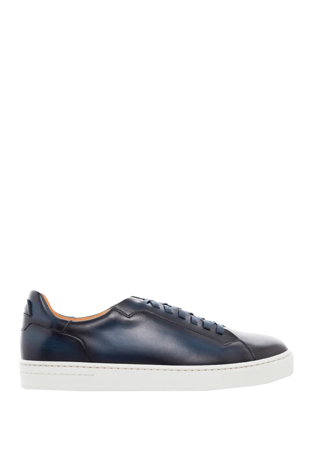 Magnanni man blue leather sneakers for men купить с ценами и фото 166544 - photo 1