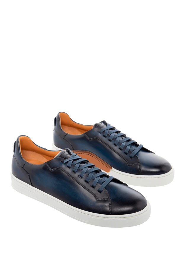 Magnanni man blue leather sneakers for men 150330 - photo 3