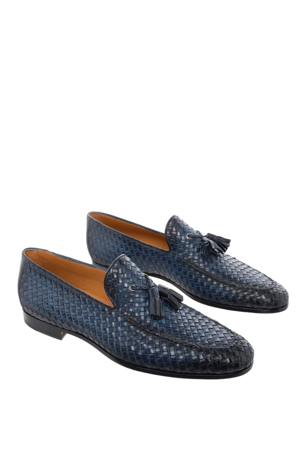 Magnanni man blue leather loafers for men 166547 - photo 3