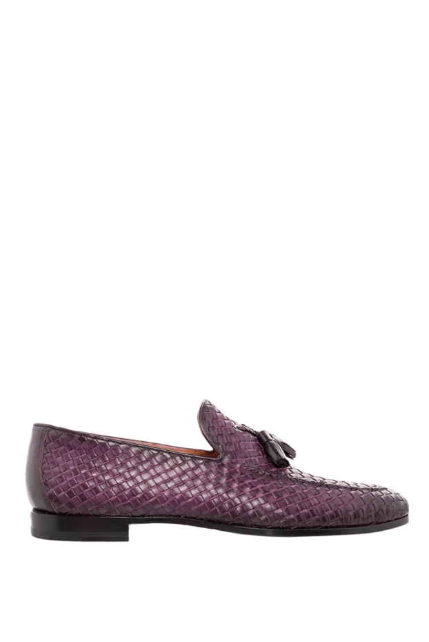 Magnanni man purple leather loafers for men купить с ценами и фото 166550 - photo 1