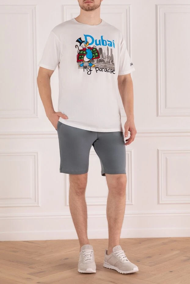 Cesare di Napoli man gray cotton shorts for men купить с ценами и фото 166656 - photo 2