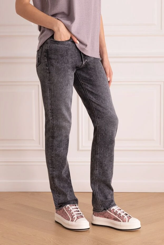 Panicale woman gray cotton jeans for women 184886 - photo 3