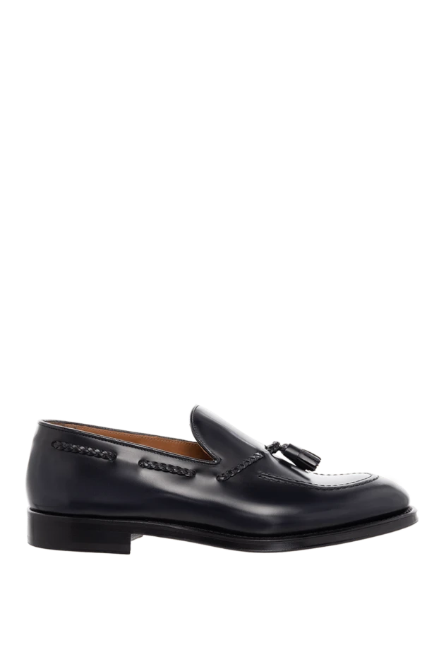 Doucal`s man black leather loafers for men купить с ценами и фото 166760 - photo 1