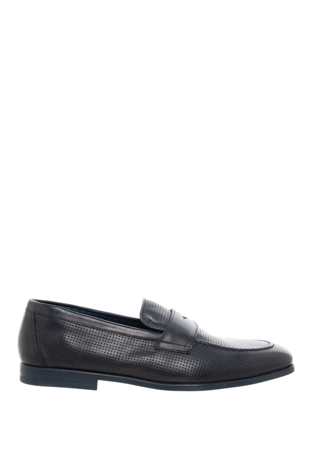 Doucal`s man blue leather loafers for men купить с ценами и фото 166767 - photo 1