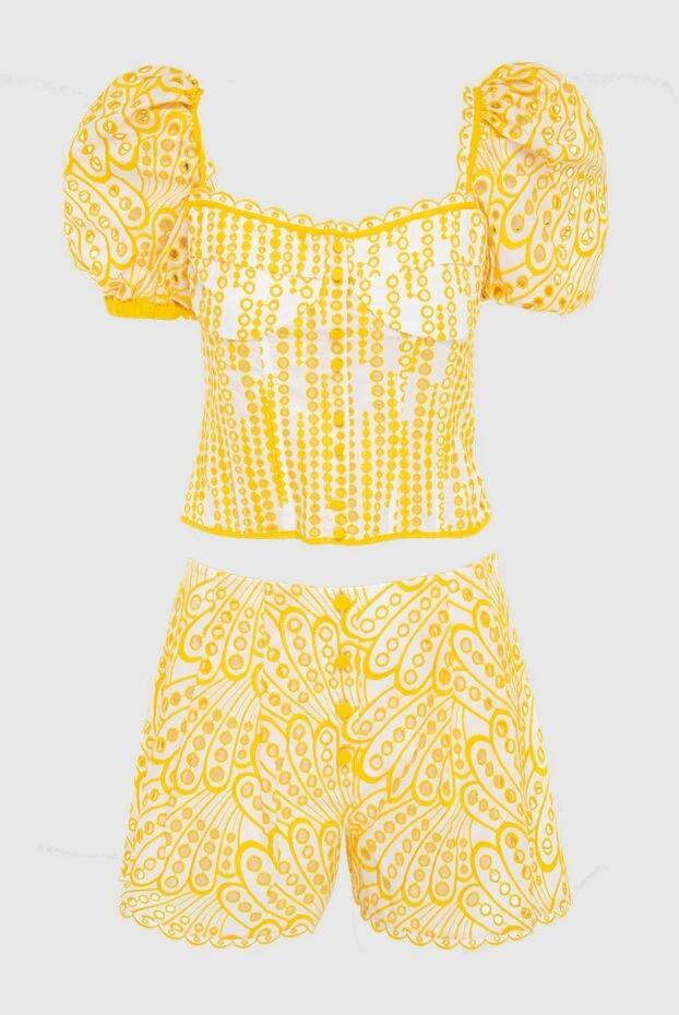 Charo Ruiz woman women's suit with shorts made of cotton and polyester, yellow купить с ценами и фото 166782 - photo 1