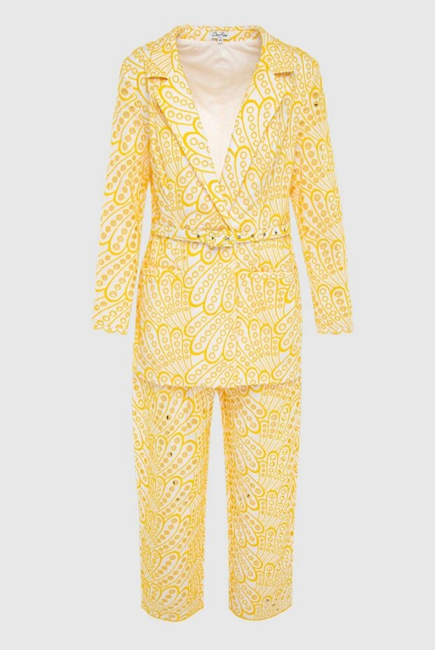 Charo Ruiz woman yellow women's cotton and polyester trouser suit купить с ценами и фото 166793 - photo 1