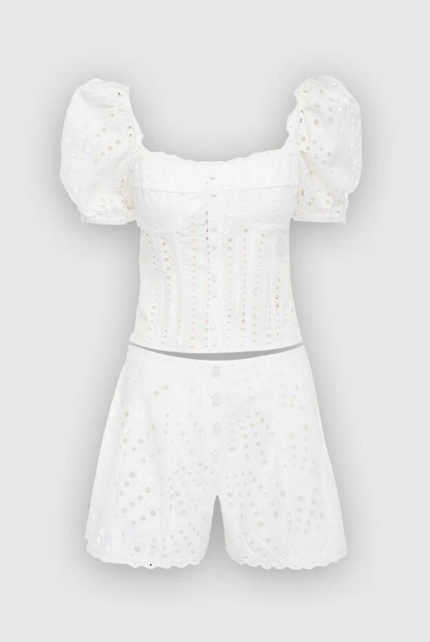 Charo Ruiz woman white women's suit with shorts made of cotton and polyester купить с ценами и фото 166800 - photo 1