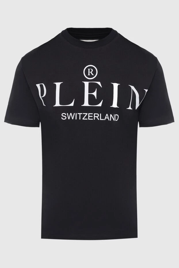 Philipp Plein man black cotton t-shirt for men купить с ценами и фото 166828 - photo 1