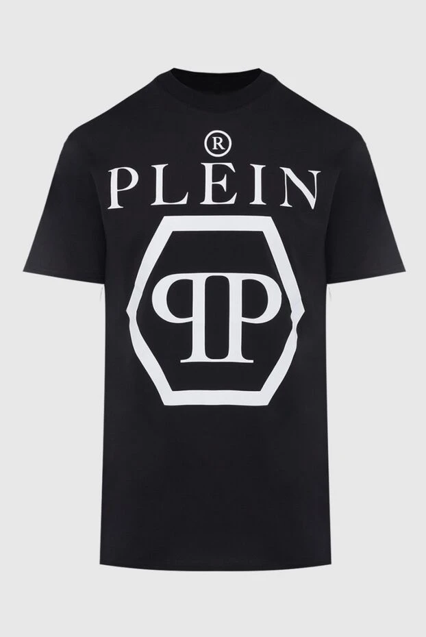 Philipp Plein man black cotton t-shirt for men купить с ценами и фото 166832 - photo 1