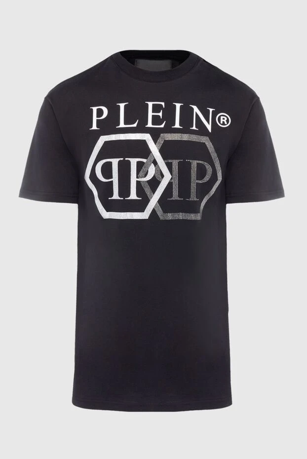 Philipp Plein man black cotton t-shirt for men купить с ценами и фото 166835 - photo 1